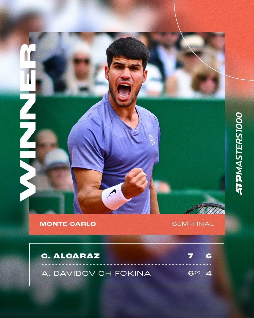 ATP总决赛轻取蒙特卡洛大师赛，纳达尔刷新纪录的简单介绍